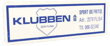 Klubben AS første logo